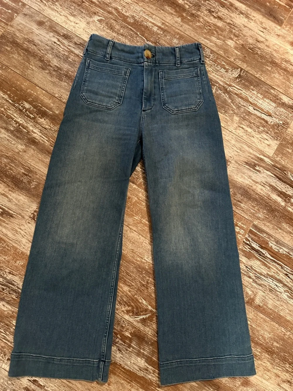 Maeve Colette Wide-Leg Crop Jeans from Anthropologie - Picture 2 of 5